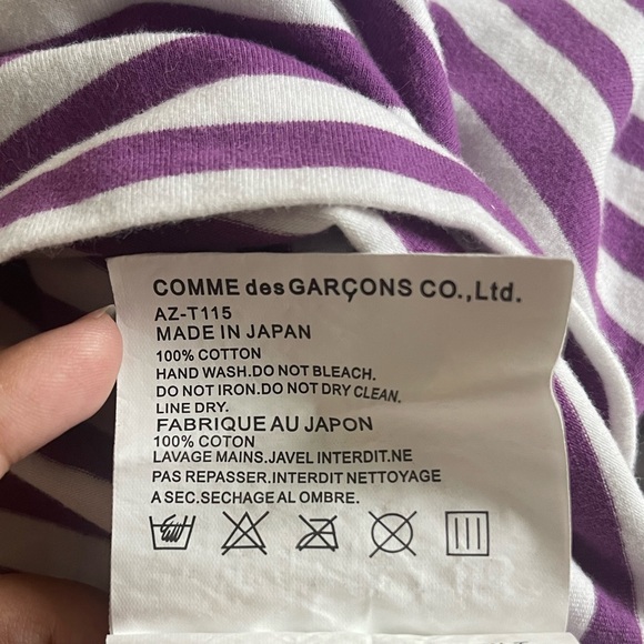 Comme des Garçons Play Striped Long Sleeve - Picture 4 of 6